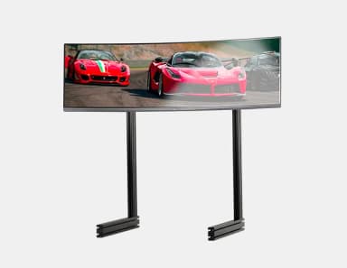 Elite Freestanding Single Monitor Stand - Black Edition