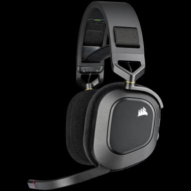 HS80 RGB WIRELESS Premium Gaming Headset with Spatial Audio — Carbon